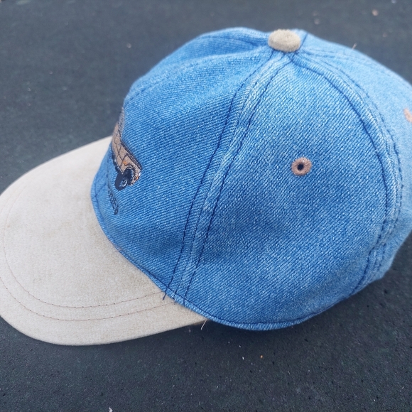 Vintage FORD Super Duty Embroidery Trucker Hat Cap Denim - Picture 4 of 5